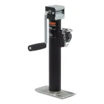 CURT Pipe-Mount Swivel Trailer Jack with Side Handle, 2,000 lbs. Capacity, 10 in. Travel thumbnail 1