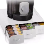 Mind Reader Anchor 36-Capacity White K-Cup Storage Drawer with Heat-Resistant Top thumbnail 1