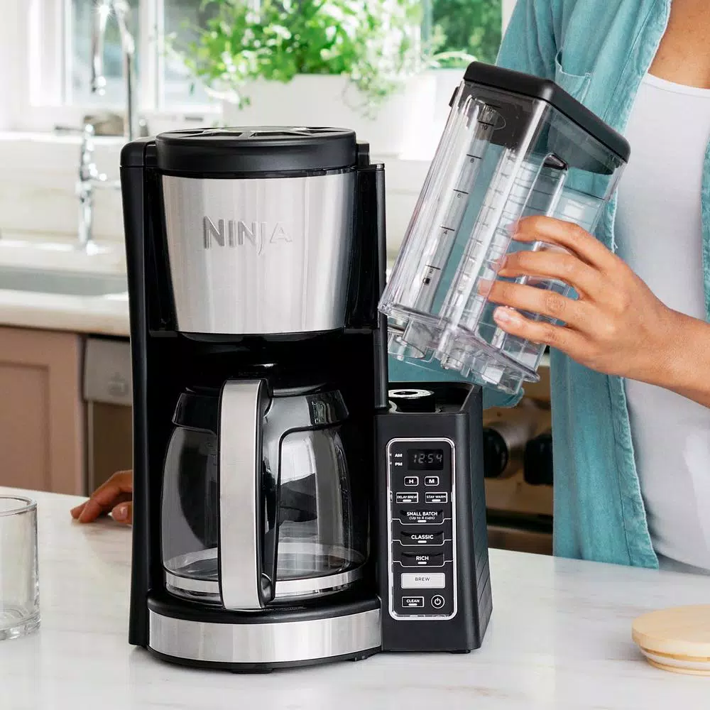 Ninja 12-Cup Programmable Drip Coffee Maker with Custom Brew Technology, Black Stainless Steel