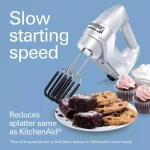 Hamilton Beach Professional 7-Speed Electric Hand Mixer with SoftScrape Beaters and Storage Case, Silver thumbnail 5