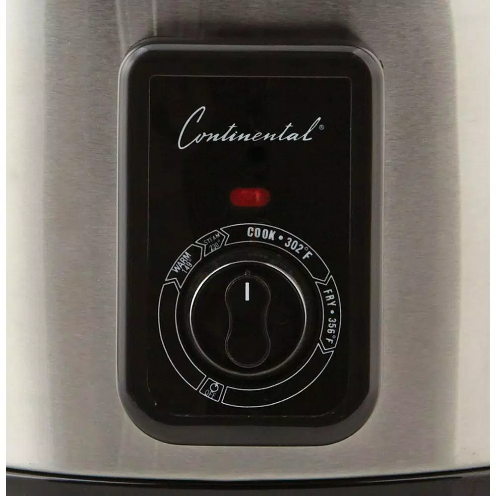 Continental 5.8 Qt. Electric Deep Fryer and Multi-Cooker, Stainless Steel