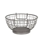 Spectrum Mason Industrial Gray Steel Fruit Bowl Basket with Handles, Farmhouse Style Kitchen Organizer thumbnail 2