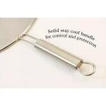 ExcelSteel 13 in. Stainless Steel Fine Mesh Splatter Screen with Solid Stay-Cool Handle thumbnail 3