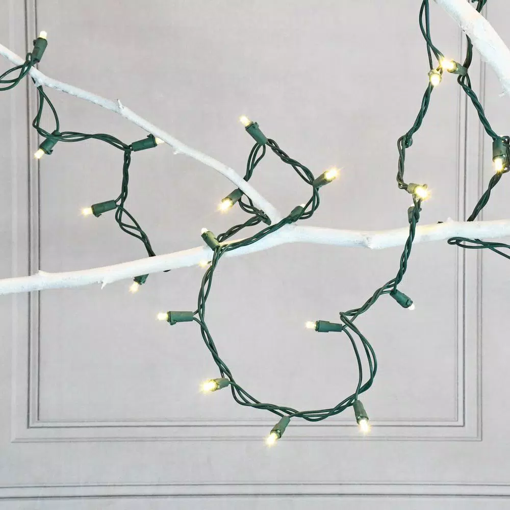 LUMABASE 70-Light Warm White LED String Lights, 15 ft Weather Resistant Indoor/Outdoor Decor