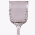 Split P Hammered Glass 10 oz. Wine Glass Set, Clear (Set of 6) thumbnail 2