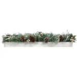 Fraser Hill Farm 10 in. Holiday Candle Holder Centerpiece with Pinecones and Antlers thumbnail 1