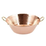 Old Dutch Solid Copper Hammered Preserve Pan, 10 Qt. Round Jam and Jelly Cooking Pot thumbnail 3