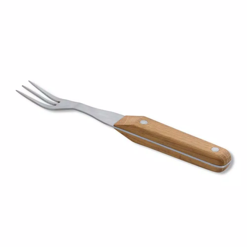 BergHOFF Collect and Cook Stainless Steel Steak Fork Set, 6-Piece with Wood Handles