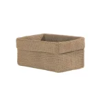 Heritage Lace Mod Crochet Rectangular Polypropylene Storage Basket - Tan thumbnail 1