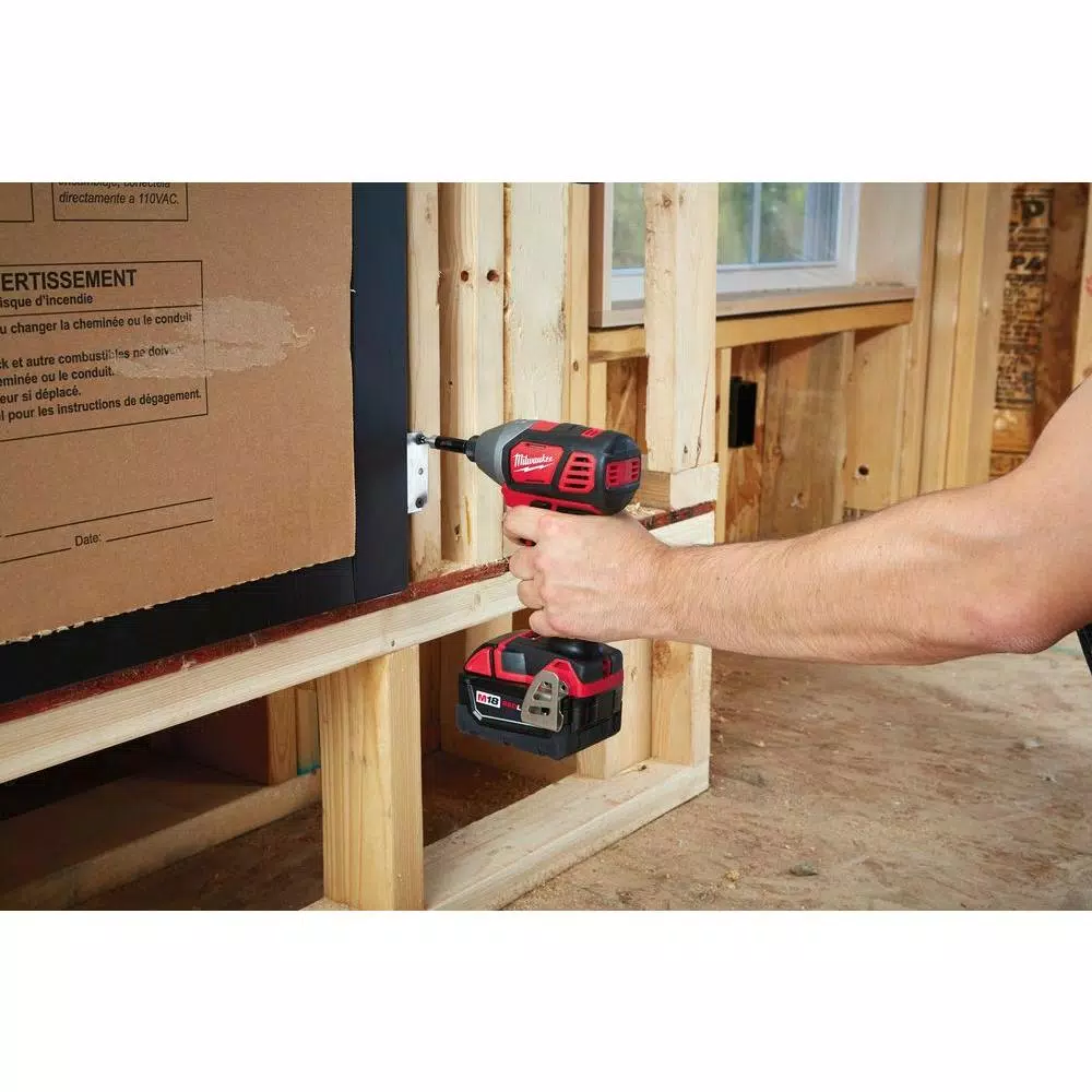 Milwaukee M18 18V Lithium-Ion 1/4 in. Hex 2-Speed Impact Driver Kit with (2) 3.0Ah Batteries, Charger, and Case