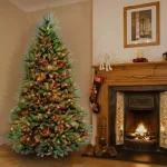 National Tree Company 7 ft. Dunhill Fir Artificial Christmas Tree with 700 Multicolor Lights thumbnail 2