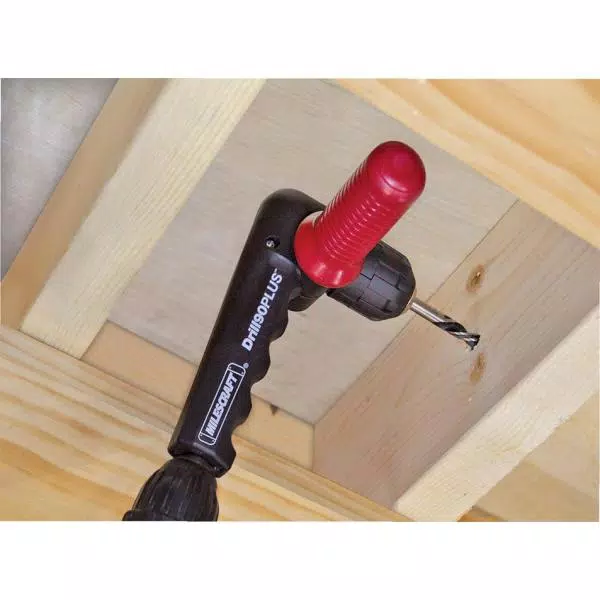 Milescraft Drill90PLUS Right Angle Drill Attachment with 3/8 in. Keyless Chuck