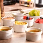 MALACASA 2.75 in. White Ceramic Ramekins Set of 12, Porcelain Souffle Dishes thumbnail 8