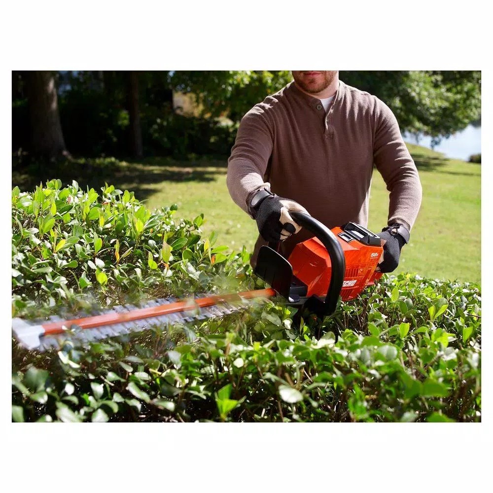 ECHO 58V Cordless Brushless Hedge Trimmer, 24 in. Dual Action Blades