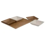 Unbranded EVO Sustainable Goods Wood-Plastic Composite Serving & Snack Set, 5-Piece Light Brown thumbnail 1