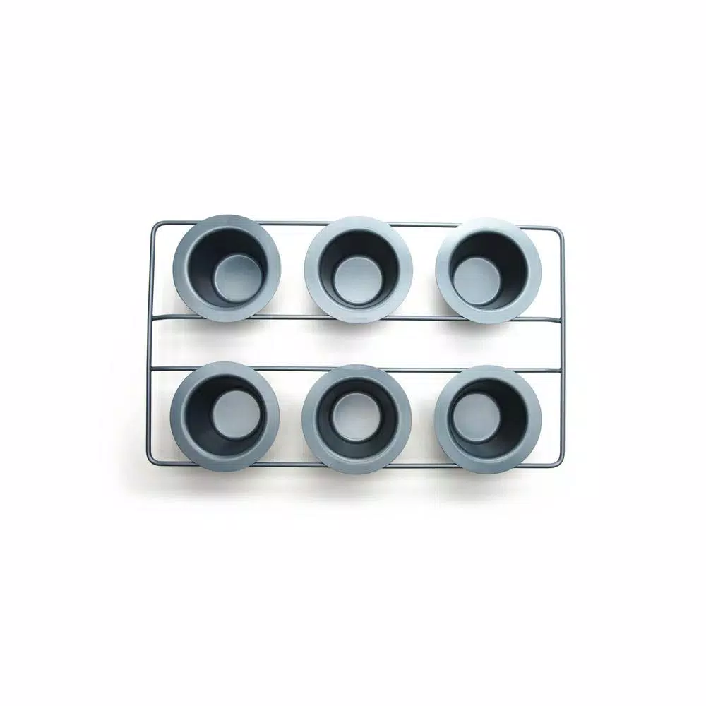 Fox Run Popover Pan Set of 6, Non-Stick Heavy Gauge Carbon Steel Bakeware
