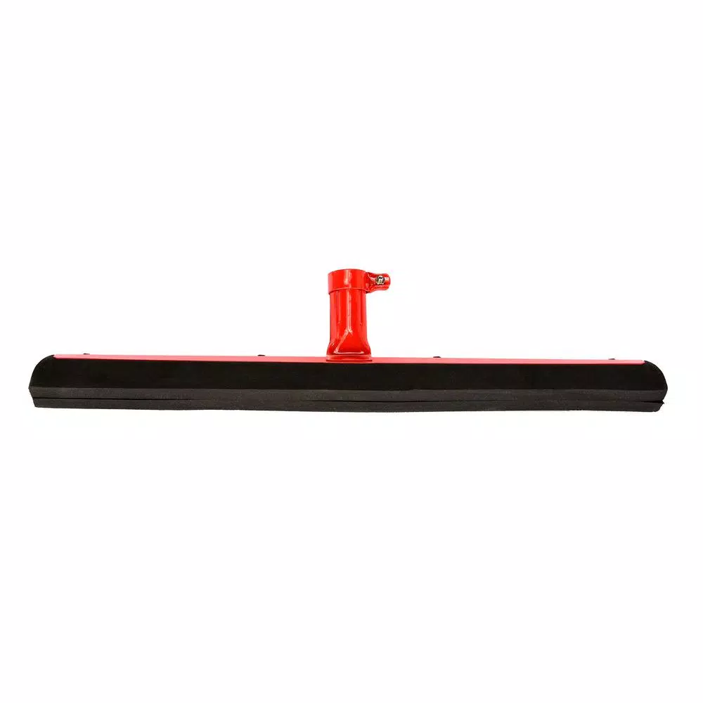 Alpine Industries 18 in. Dual Moss Rubber Professional Locking Floor Squeegee, Red