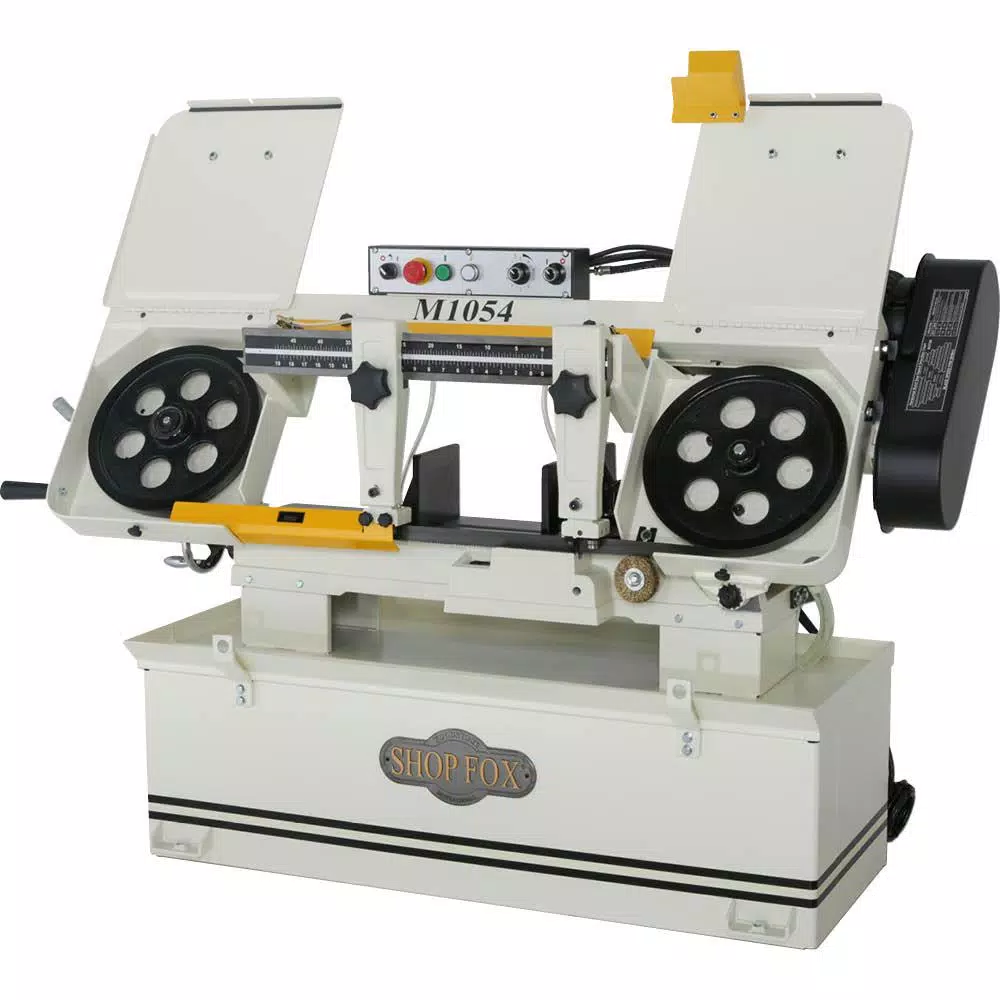 Shop Fox 10 in. x 18 in. Horizontal Metal Cutting Bandsaw, 1-1/2 HP, 220V