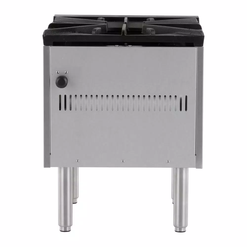 Magic Chef Commercial Single Burner Natural Gas Stock Pot Range, 80,000 BTU, Stainless Steel