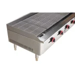 SABA 60 in. Stainless Steel Gas Cooktop Charbroiler with 5 Burners thumbnail 2