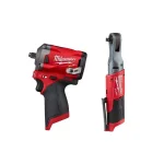 Milwaukee M12 FUEL 12V Brushless 3/8 in. Stubby Impact Wrench and Ratchet Kit (Tool-Only) thumbnail 1