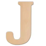 Jeff McWilliams Designs 15 in. Oversized Unfinished Wood Letter (J) - Industrial Style Wall Decor thumbnail 1