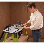RYOBI Universal Router Table, 32 in. x 16 in. with 5 Throat Plates thumbnail 6