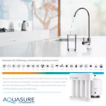 AQUASURE Premier Elite 100 GPD Reverse Osmosis Water Filtration System with Electric Booster Pump thumbnail 2