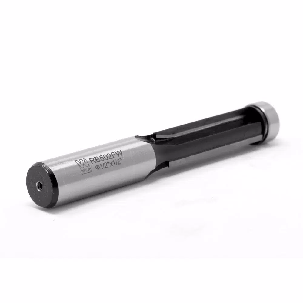 WEN 1/2 in. Flush Trim 3-Wing Carbide Tipped Router Bit, 1/2 in. Shank