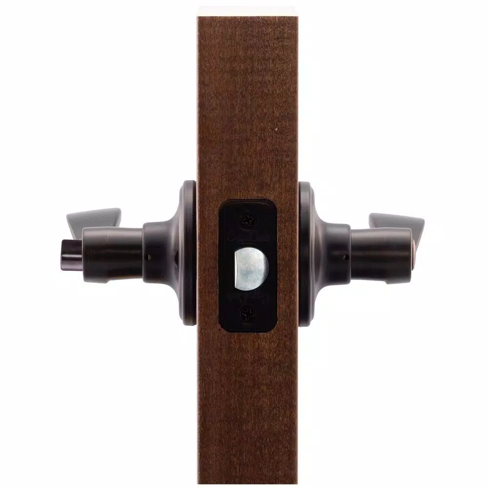 Copper Creek Colonial Waverlie Tuscan Bronze Privacy Lever for Bedroom and Bathroom Doors