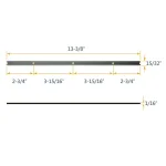 POWERTEC 13 in. HSS Replacement Planer Blades, 2 Sets of 6 Knives thumbnail 3
