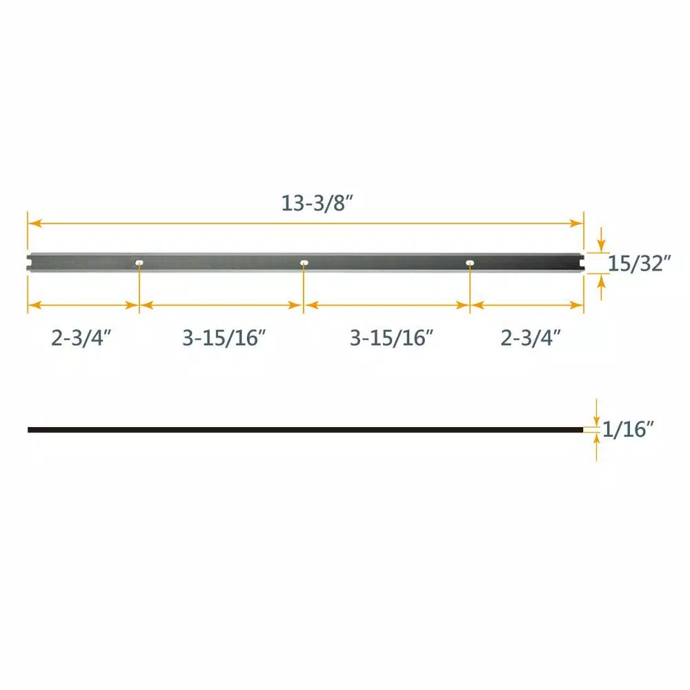 POWERTEC 13 in. HSS Replacement Planer Blades, 2 Sets of 6 Knives