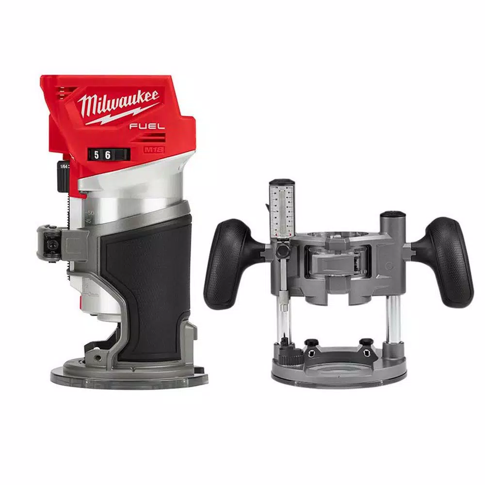 Milwaukee M18 FUEL 18V Brushless Cordless Compact Router with Plunge Base