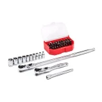 GearWrench 1/4 in. Drive 45-Piece Slim Head Ratchet and Socket Set thumbnail 1