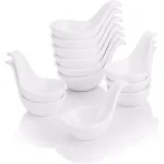 MALACASA 3.75 in. White Porcelain Ramekins Set of 12 - Ceramic Souffle Dishes thumbnail 1