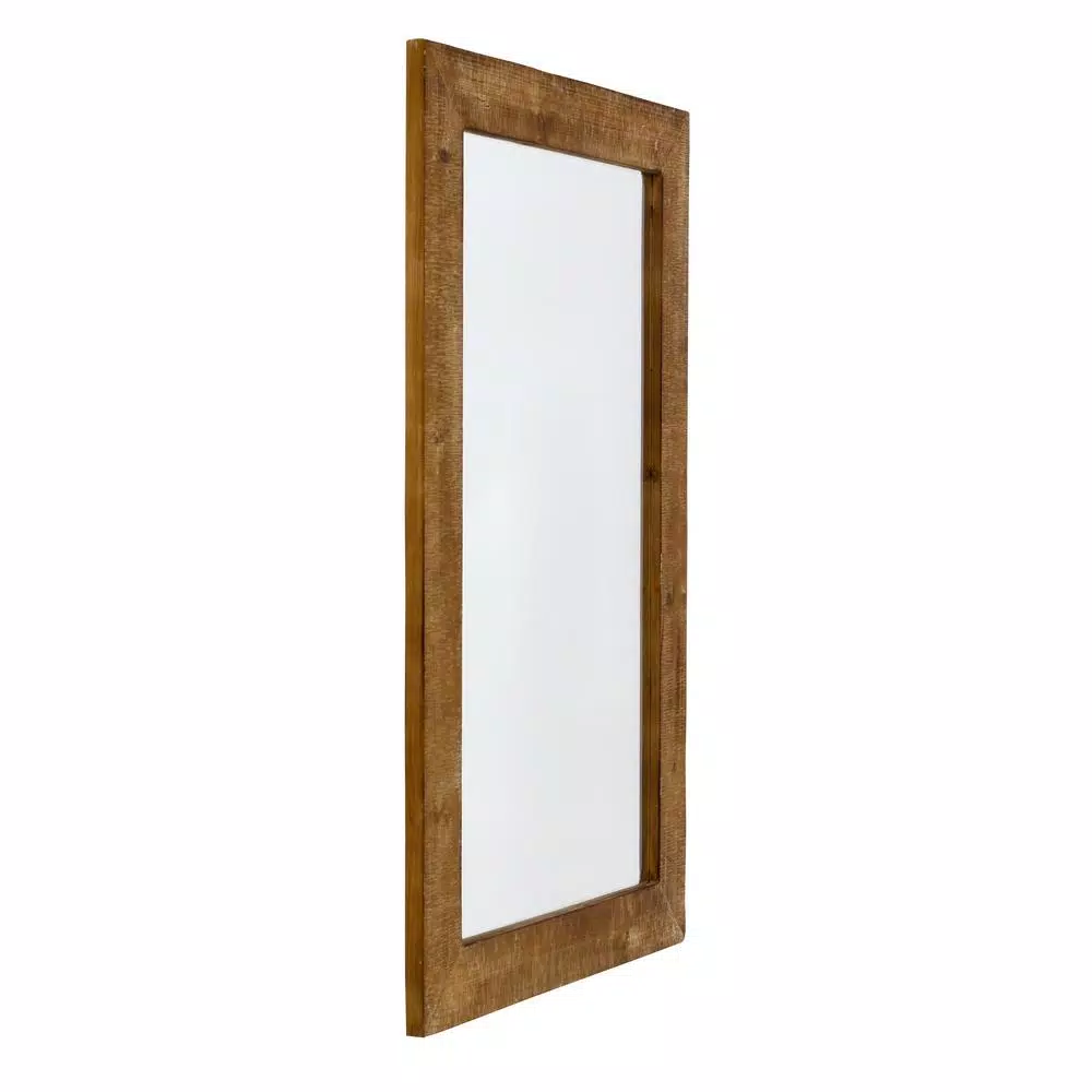 Aspire Home Accents Pueblo Beveled Glass Wall Mirror with Solid Wood Frame, 36 x 24 in.
