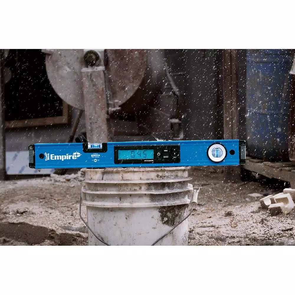 Empire True Blue 24 in. Digital Box Level, 8 in. Magnetic Torpedo Level, and 7 in. Rafter Square Kit
