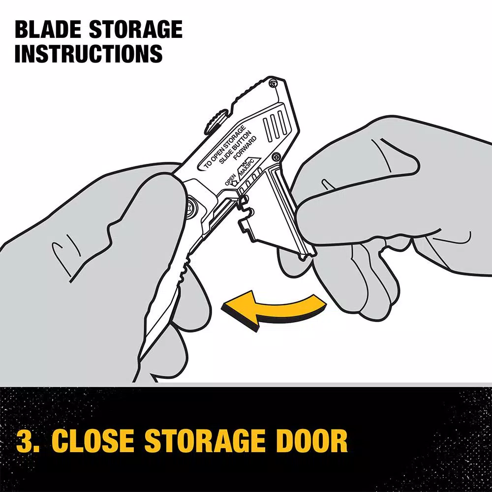 DEWALT Auto Load Folding Utility Knife with Integrated Blade Storage