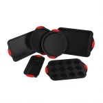 Classic Cuisine 6-Piece Nonstick Carbon Steel Bakeware Set with Silicone Handles thumbnail 1