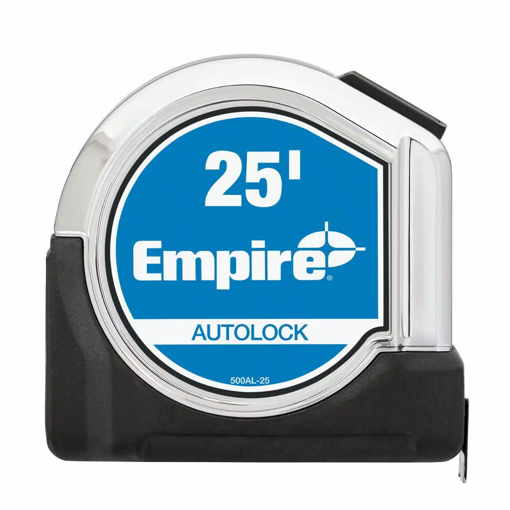 Empire Level 25 ft. Chrome Auto Lock Tape Measure, 2-Pack