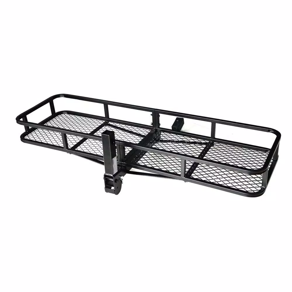 Max Load 500 lb. Capacity 58 in. x 17 in. Steel Folding Hitch Cargo Carrier for 2 in. Receiver