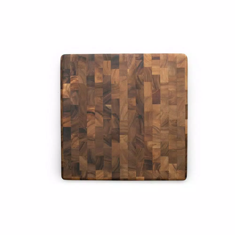 Ironwood Gourmet Acacia Wood Square End Grain Chef's Cutting Board