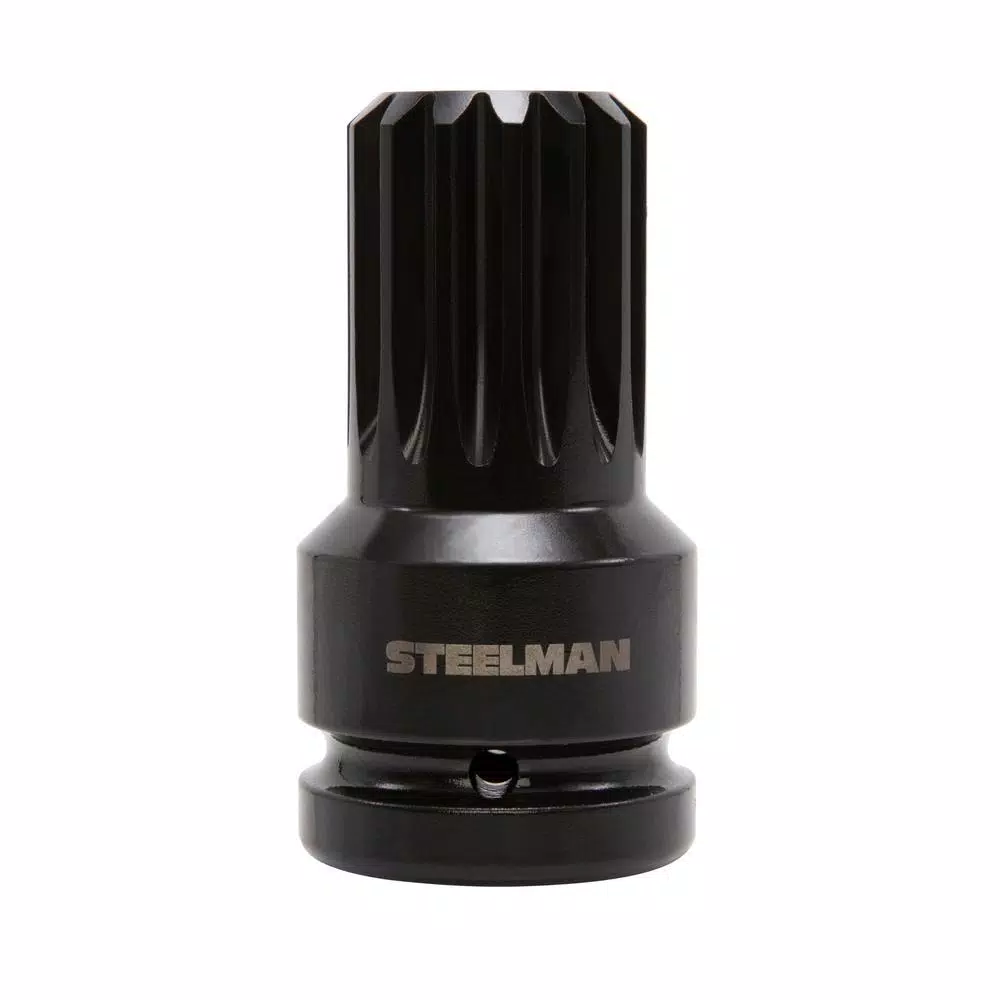 Steelman 60562 1 in. Square Drive (F) to #5 Spline Drive (M) Impact Socket Adapter