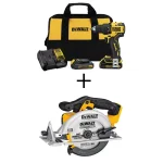 DEWALT 20V MAX ATOMIC Brushless 1/2 in. Drill/Driver and 6-1/2 in. Circular Saw Combo Kit thumbnail 1