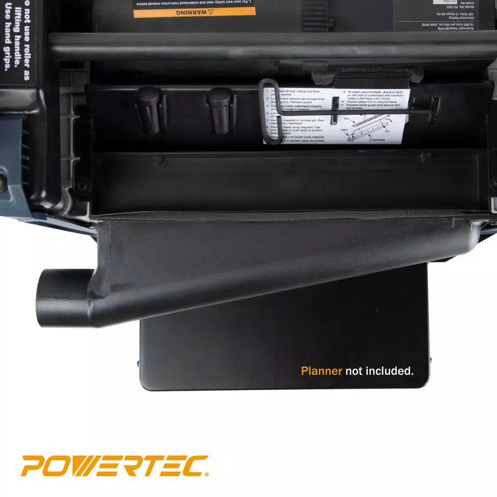 POWERTEC Dust Collector Hood and Screw Set for PL1250, PL1251, PL1252 Planers