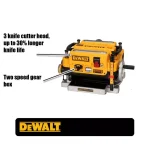 DEWALT 13 in. Heavy-Duty 2-Speed Thickness Planer with 3-Knife Cutterhead and Tables thumbnail 2