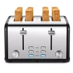 Boyel Living 1650W 4-Slice Wide Slot Toaster with Dual Independent Control Panels, Stainless Steel thumbnail 10