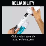 Makita White Cyclonic Vacuum Attachment with Lock for Makita 18V Vacuum Models XLC03 and XLC05 thumbnail 7