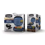 Granitestone Diamond Infused Non-Stick Electric Indoor Folding Grill, 72 sq. in., Classic Blue thumbnail 2