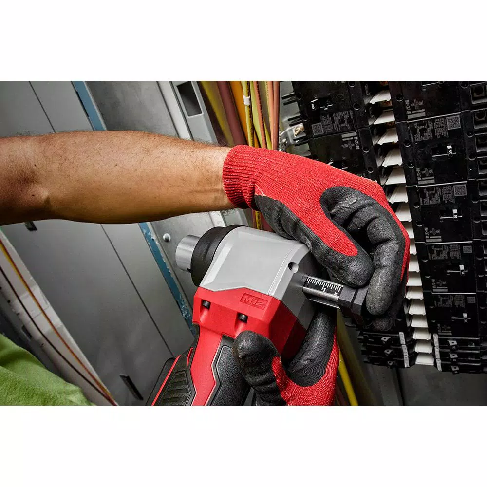 Milwaukee M18 18V Cordless Cable Stripper Kit for Al THHN/XHHW Wire, 11 Bushings, Battery & Charger Included